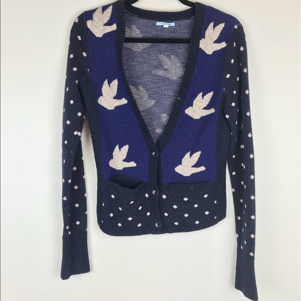 Anthro Leifnotes Ruffled Flight Cardigan - Picture 3 of 8